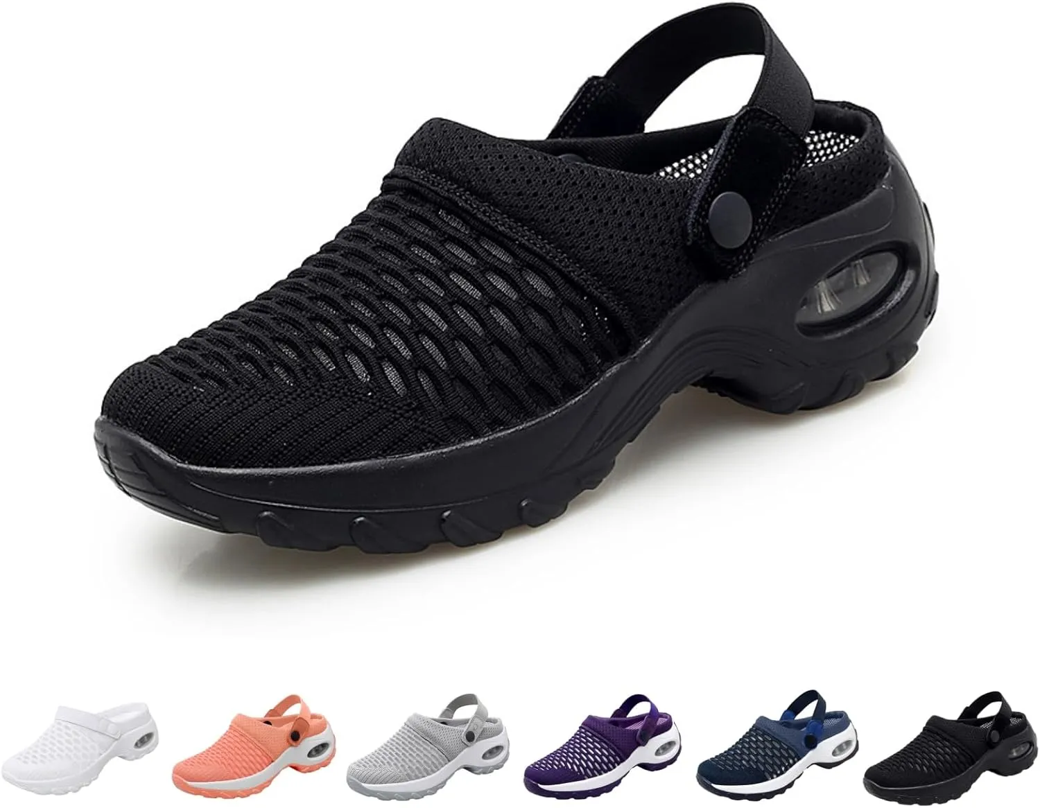 Orthopedic Shoes for Women Slip ons Shoes with Arch Support Air Cushion Platform Mesh Breathable Outdoor Walking Shoes
