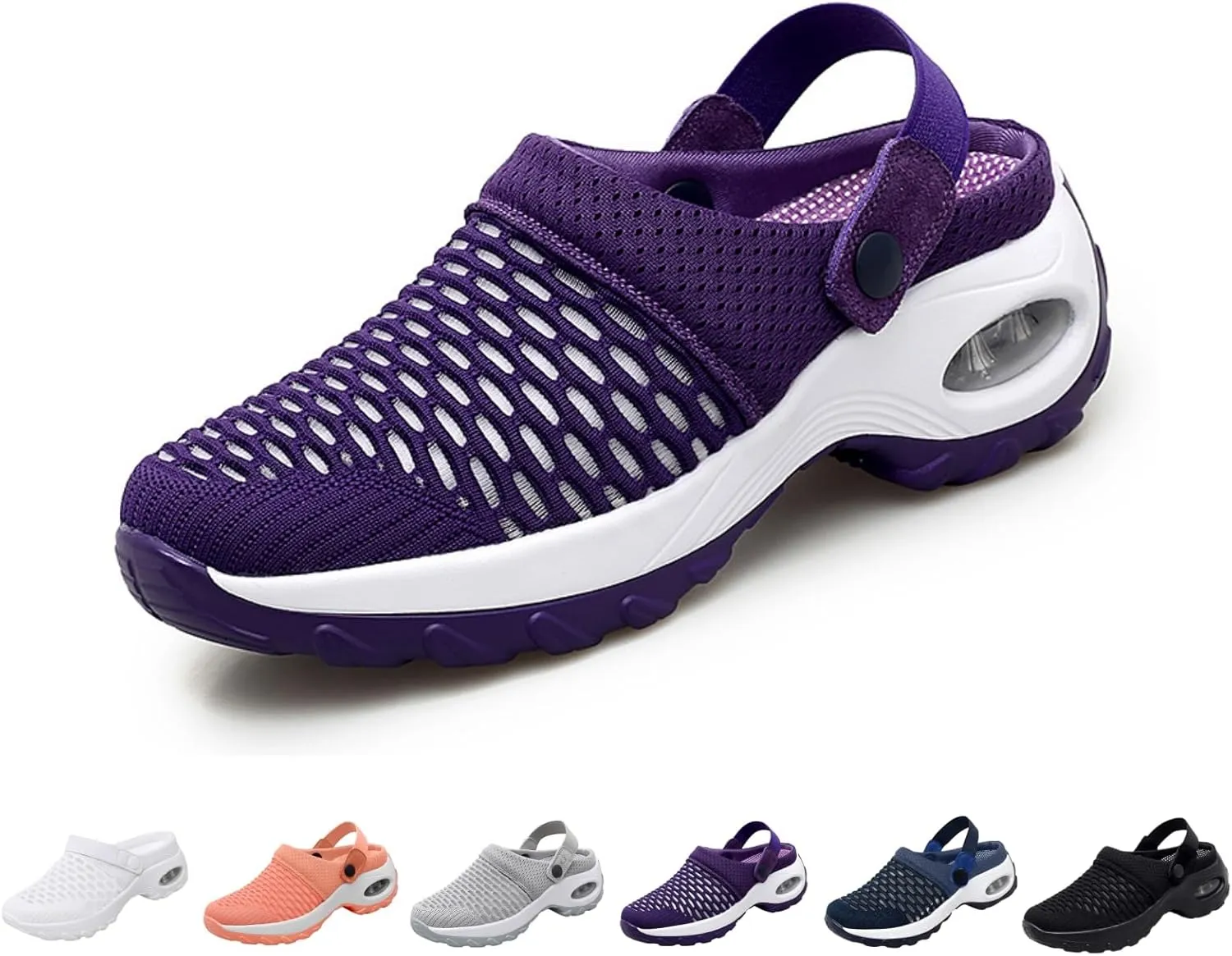Orthopedic Shoes for Women Slip ons Shoes with Arch Support Air Cushion Platform Mesh Breathable Outdoor Walking Shoes