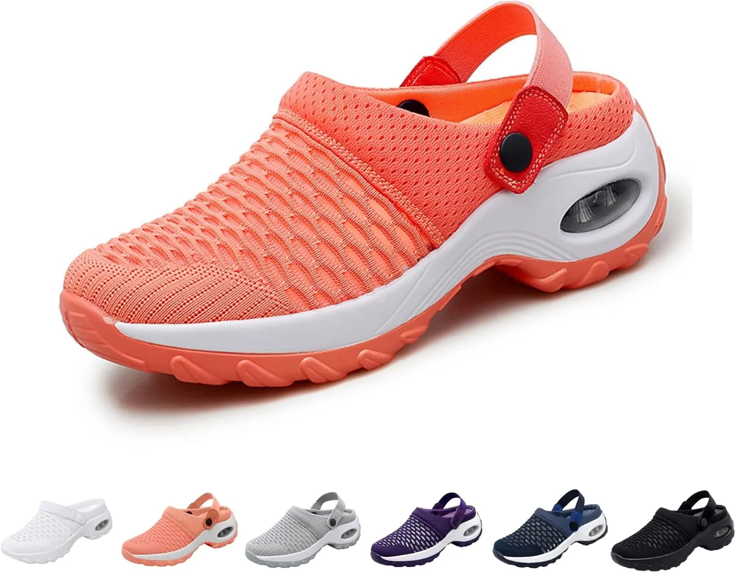 Orthopedic Shoes for Women Slip ons Shoes with Arch Support Air Cushion Platform Mesh Breathable Outdoor Walking Shoes