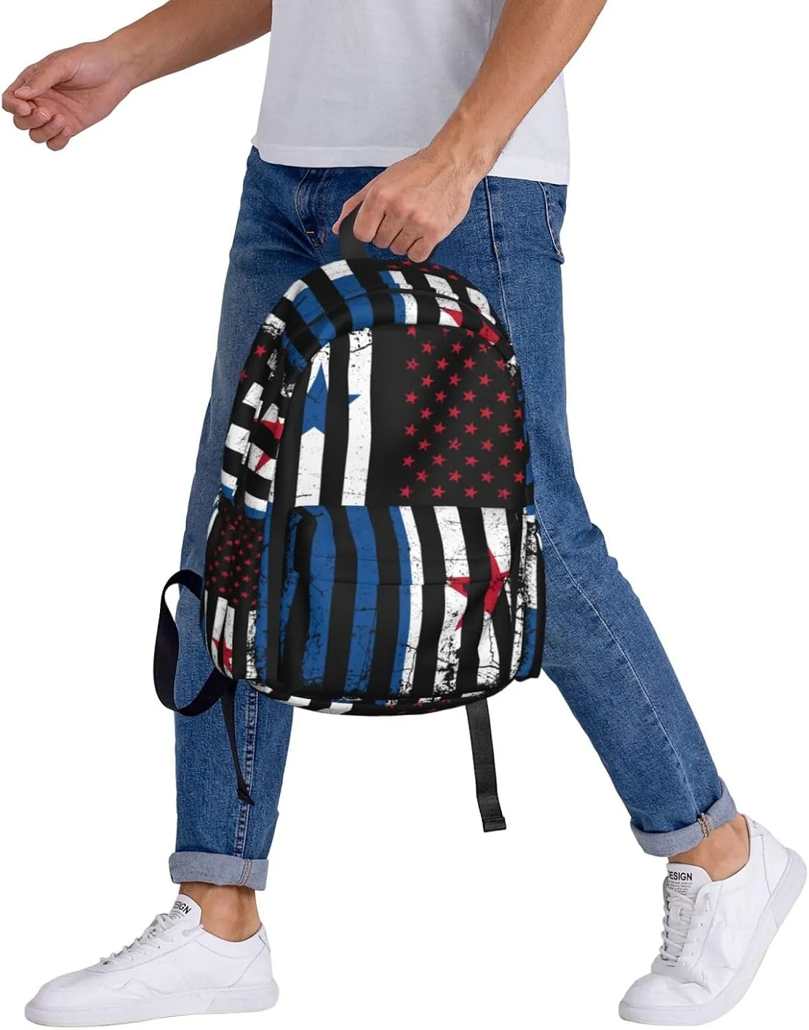Panamanian American Flag Panama America Roots Laptop Backpack Work Travel Backpacks Business Rucksack Casual Outdoor Daypack with Adjustable Strap Bags for Sports Office Gym Hiking