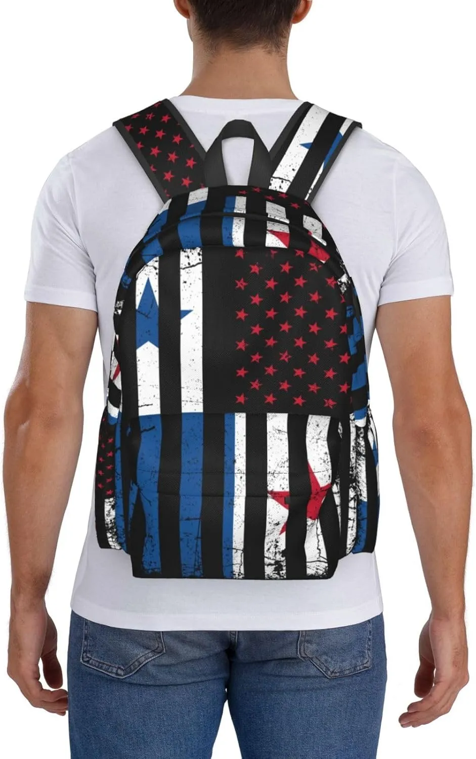 Panamanian American Flag Panama America Roots Laptop Backpack Work Travel Backpacks Business Rucksack Casual Outdoor Daypack with Adjustable Strap Bags for Sports Office Gym Hiking