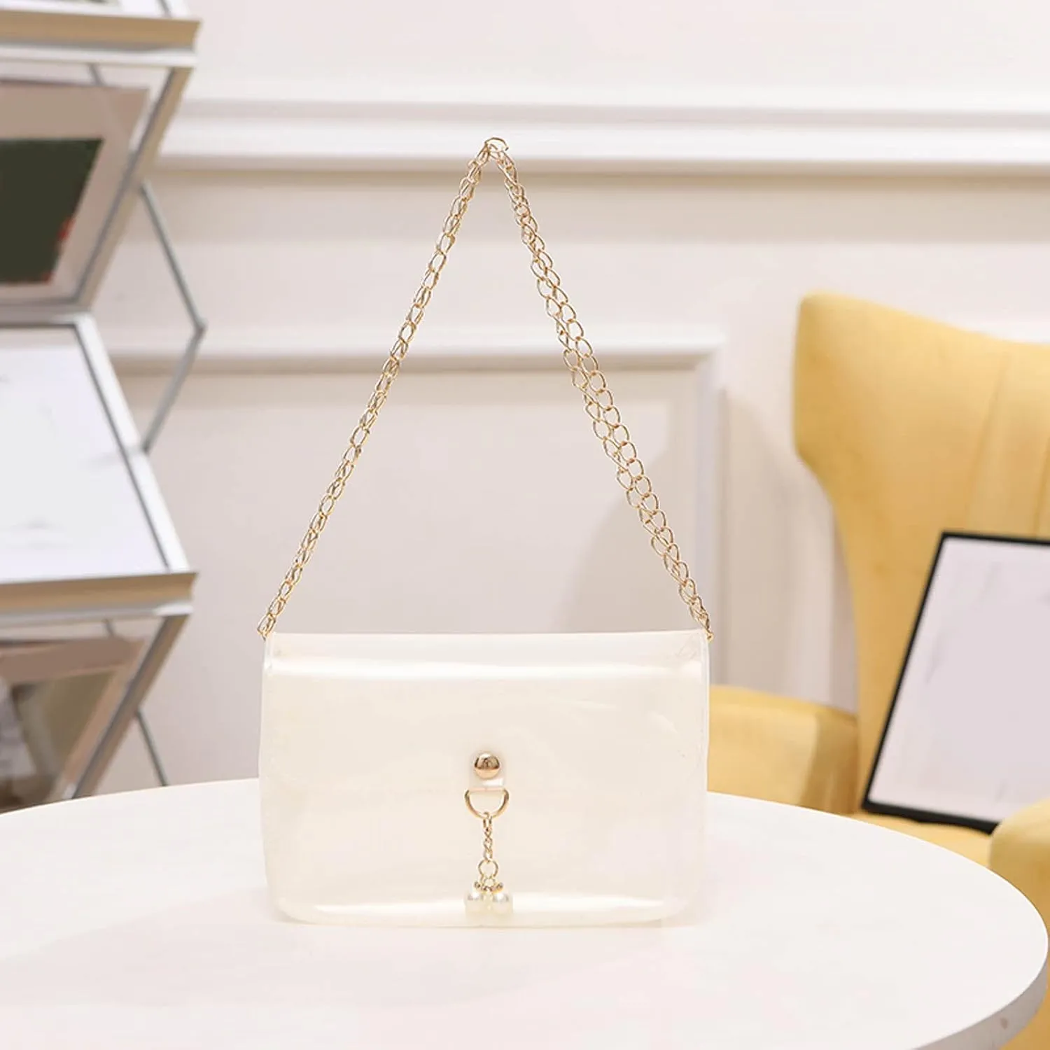 Phone Wallet Purses for Women Cute Hobo Tote Handbags Mini Clutch Purses with Zipper Closure Summer Mini Gym Bag(White)