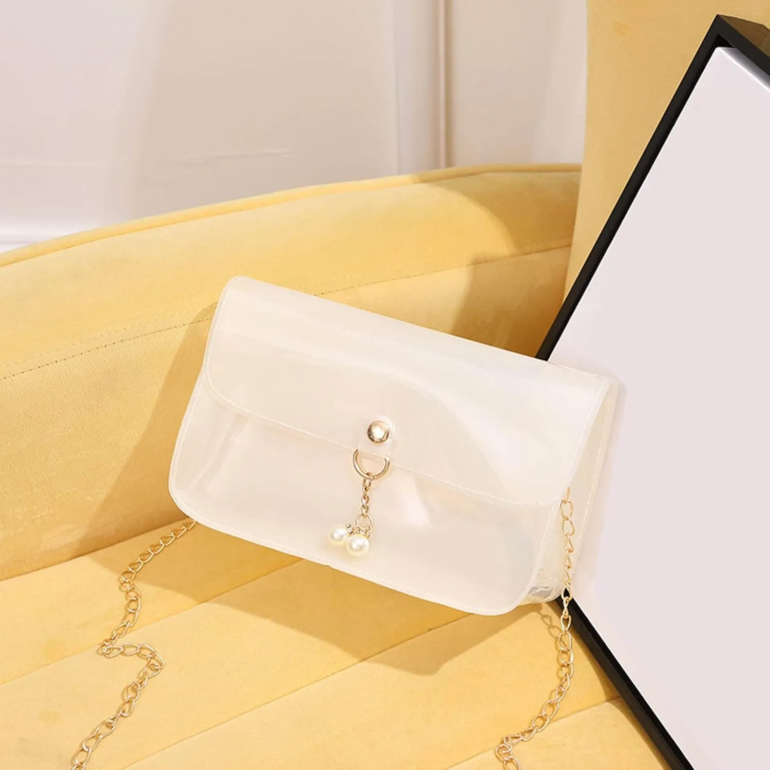 Phone Wallet Purses for Women Cute Hobo Tote Handbags Mini Clutch Purses with Zipper Closure Summer Mini Gym Bag(White)