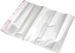 PRETYZOOM 100pcs Self-sealing Plastic Garment Bags for Storage Packaging Seal Flap Seal Reusable Produce Bags
