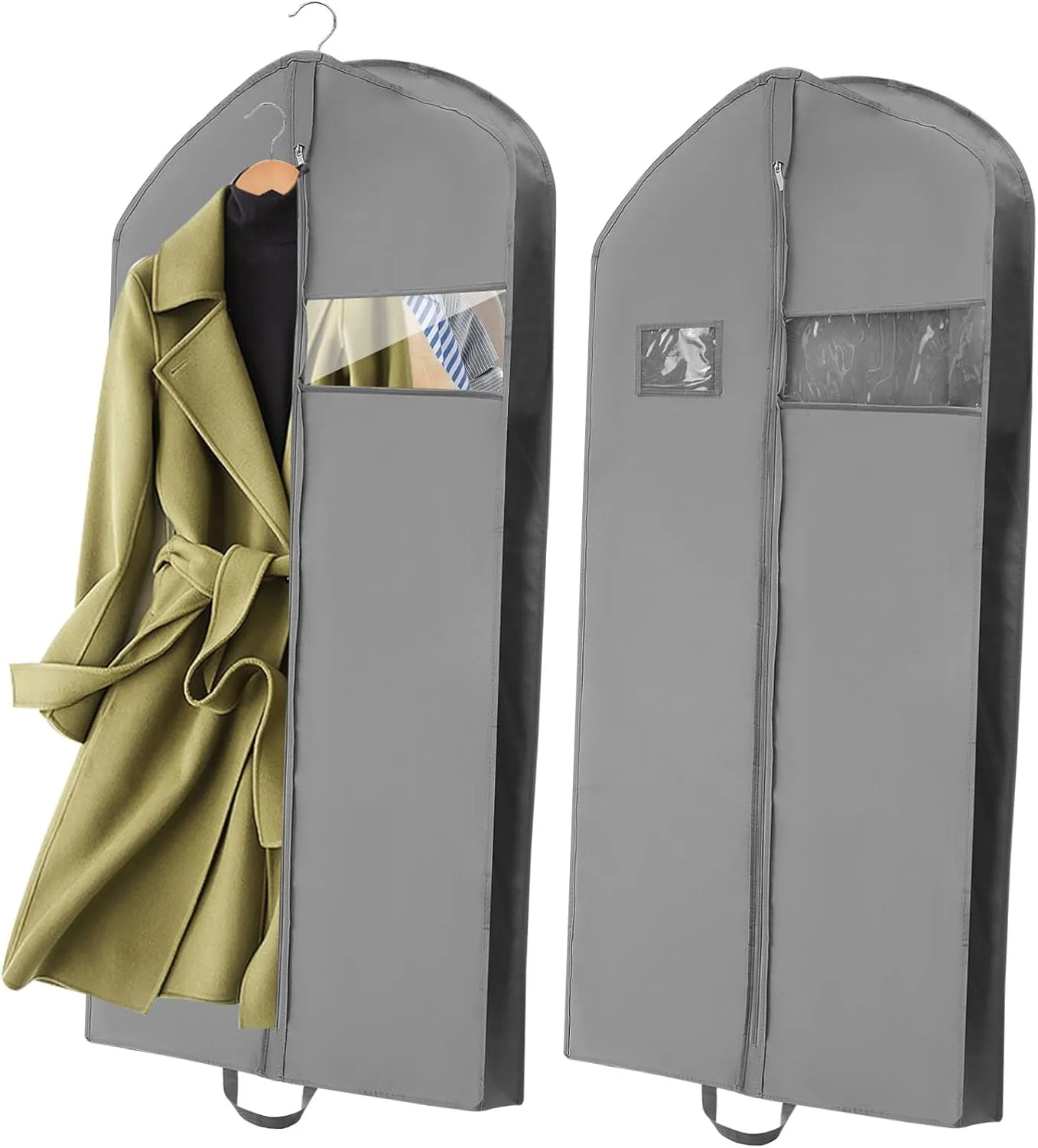 PRETYZOOM Travel Garment Bags 2 Non-woven Suit Storage Bags for Dresses Coats Suits