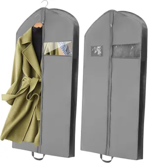 PRETYZOOM Travel Garment Bags 2 Non-woven Suit Storage Bags for Dresses Coats Suits