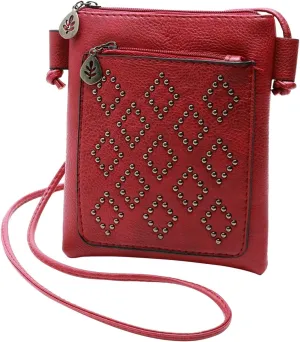 Puffy Crossbody Bags for Women Stadium Crossbody Messenger Bags for Concerts Sporting Events Mothers Day Gifts(Red)