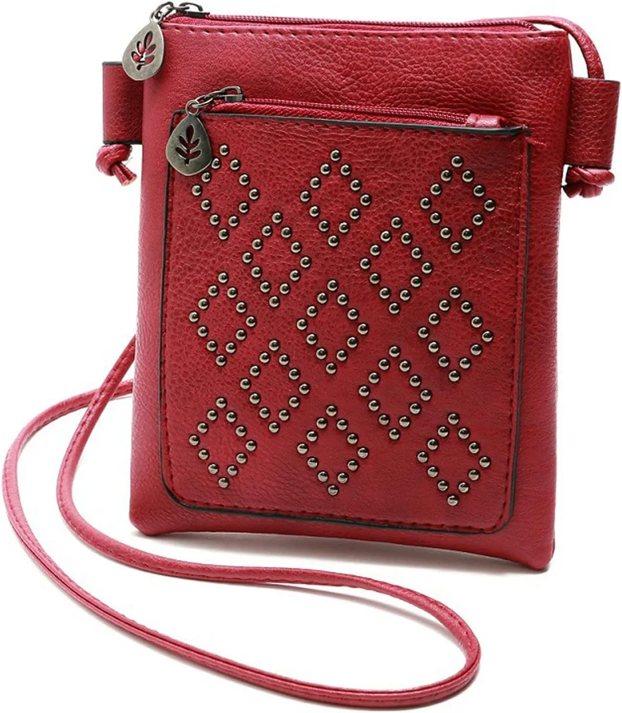 Puffy Crossbody Bags for Women Stadium Crossbody Messenger Bags for Concerts Sporting Events Mothers Day Gifts(Red)