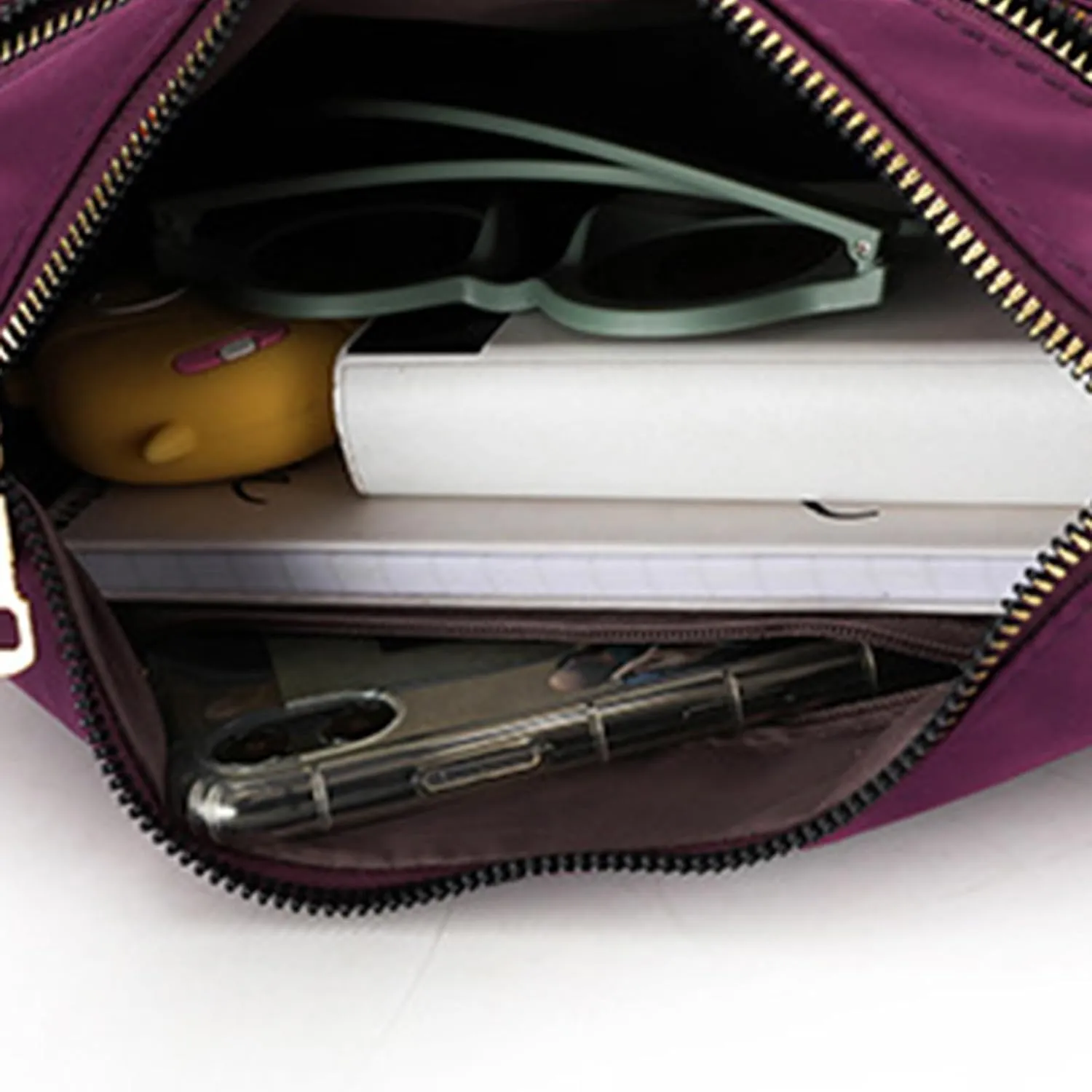 Puffy Crossbody Bags for Women Waterproof Nylon Crossbody Bags for Woman Trendy Carry on Bag for Airplanes Women(Green)