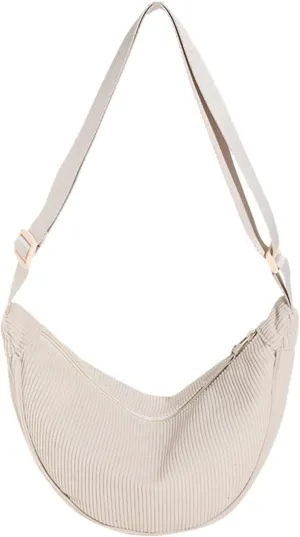 Purses for Women Crossbody Anti Theft Fashion Canvas Hippie Crossbody Bags Carry on Bag for Airplanes Women(Beige)