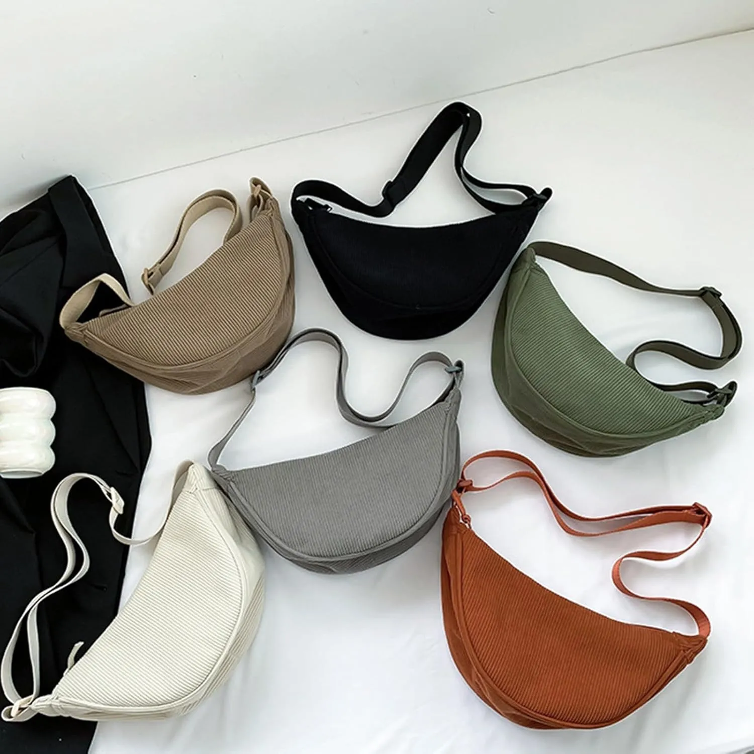 Purses for Women Crossbody Anti Theft Fashion Canvas Hippie Crossbody Bags Carry on Bag for Airplanes Women(Grey)