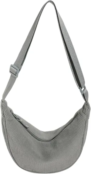 Purses for Women Crossbody Anti Theft Fashion Canvas Hippie Crossbody Bags Carry on Bag for Airplanes Women(Grey)