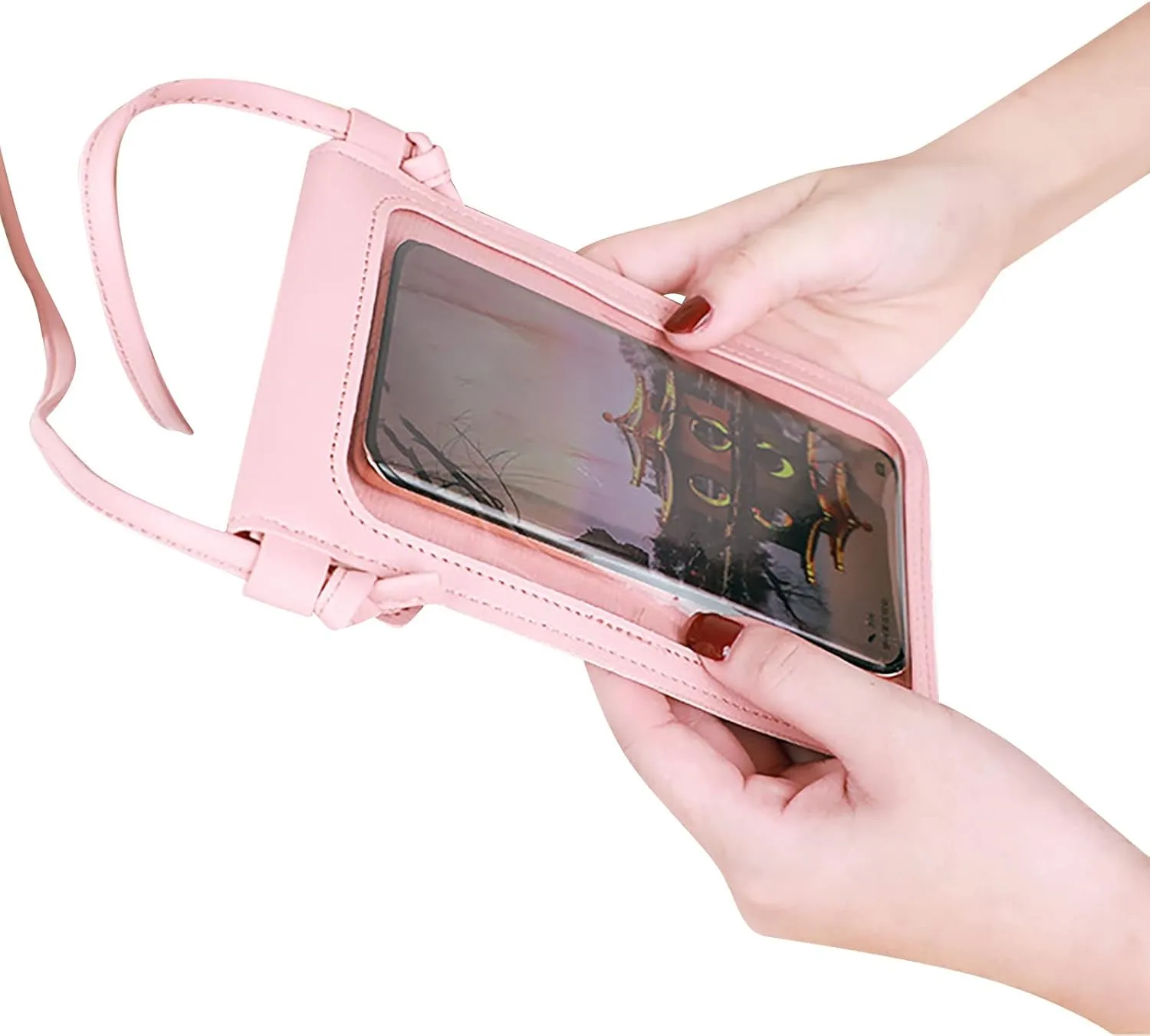 Purses for Women Crossbody Anti Theft Retro Studded Crossbody Bags Small Shoulder Purses Transparent Bag(F)