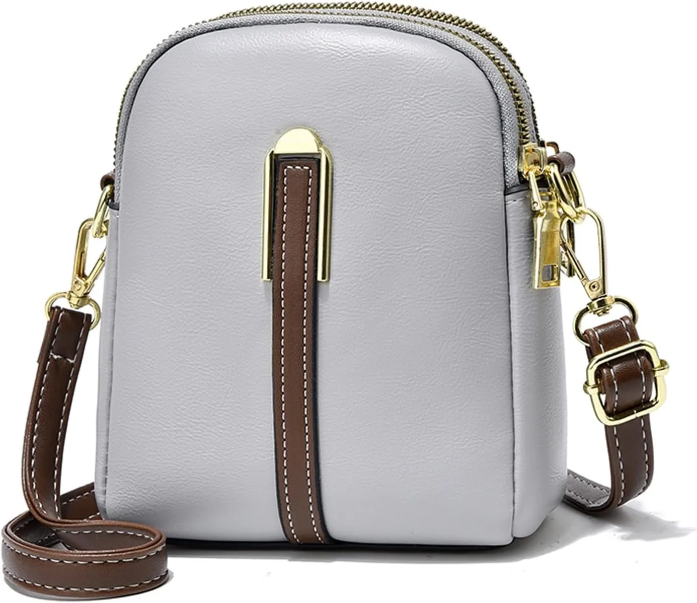 Quilted Crossbody Bags for Women Small Designer Crossbody Bags Women's Carry Options for Work and Daily Use(Grey)