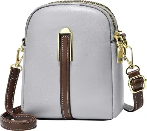 Quilted Crossbody Bags for Women Small Designer Crossbody Bags Women's Carry Options for Work and Daily Use(Grey)