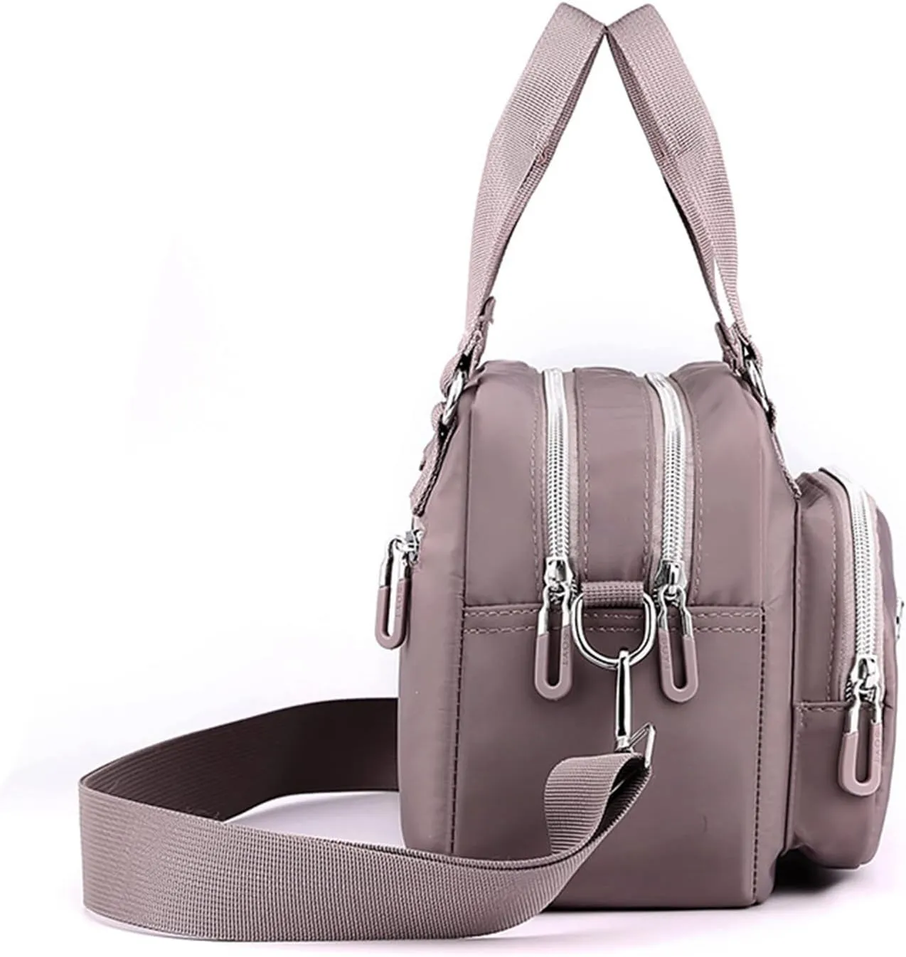 Quilted Crossbody Purses for Women Women's Crescent Shoulder Bags with Adjustable Strap Travel Bag with Zipper(A)
