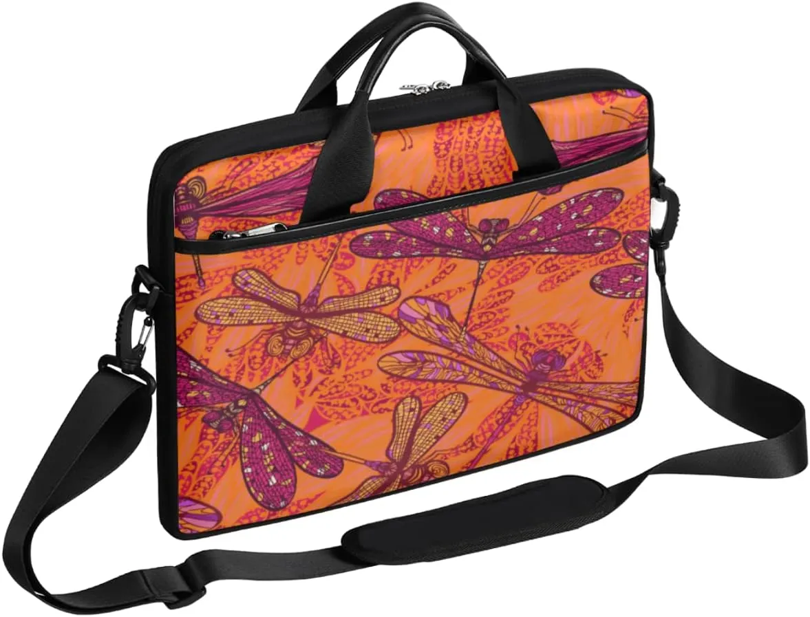 Retro Animal Paw Prints Laptop Shoulder Messenger Bag Waterproof Laptop Briefcase with Handle and Padded Strap Case Sleeve