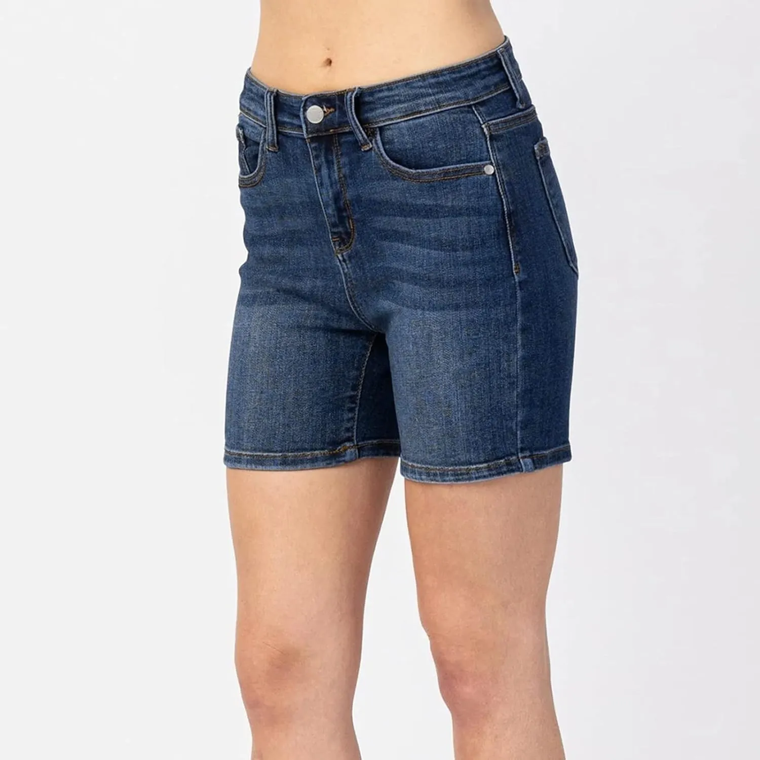 Rvidbe Jean Shorts for Women High Waisted Womens Trendy Casual Distressed Stretchy Denim Shorts Summer Slim Jean Shorts