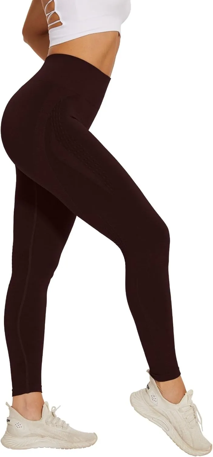SEASUM Scrunch Butt Lifting Leggings for Women Seamless Workout High Waisted Tummy Control Gym Yoga Pants