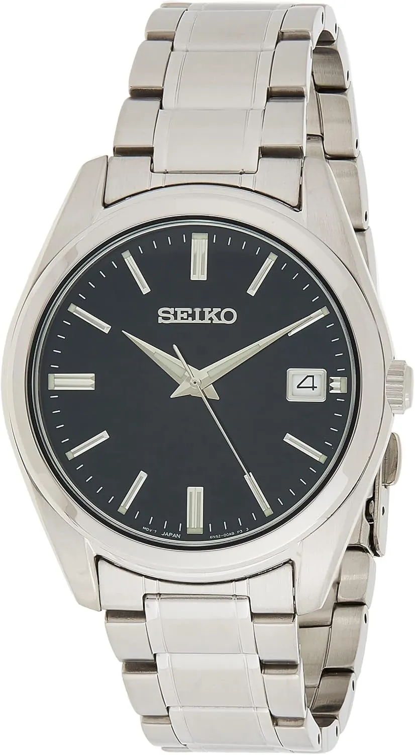 Seiko Men's Essentials Japanese Quartz With Stainless Steel Strap, Silver (Model: SUR309)