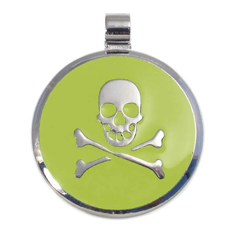 Skull and Crossbone Jewelry Tag