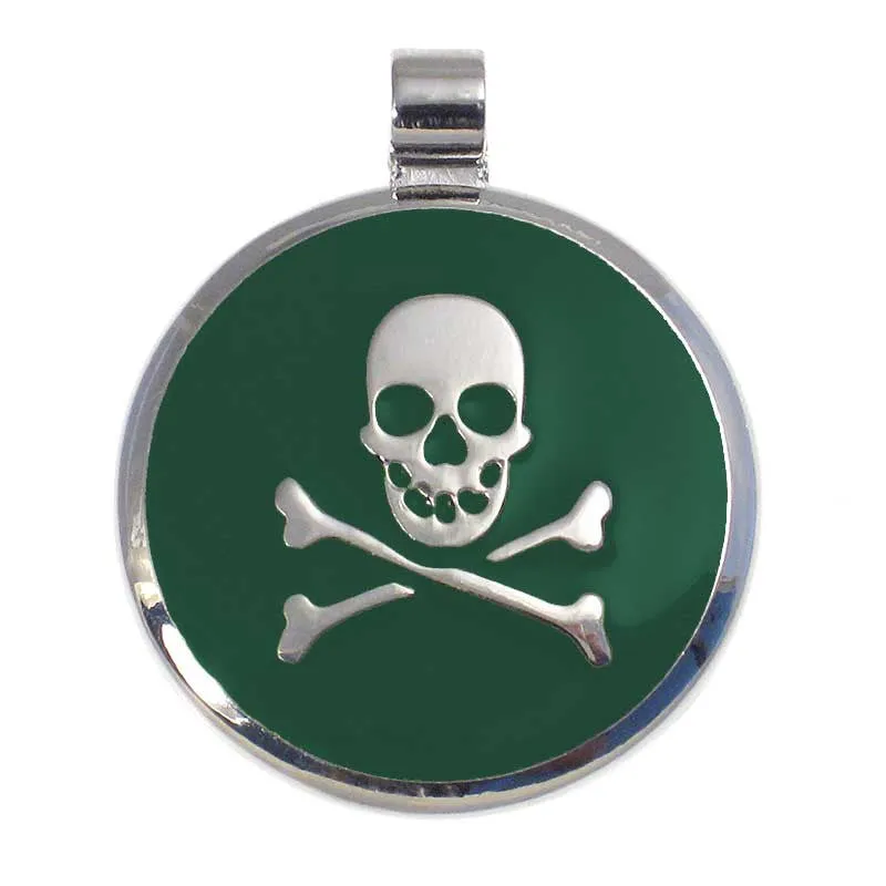 Skull and Crossbone Jewelry Tag