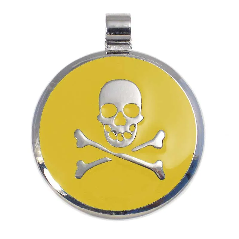 Skull and Crossbone Jewelry Tag