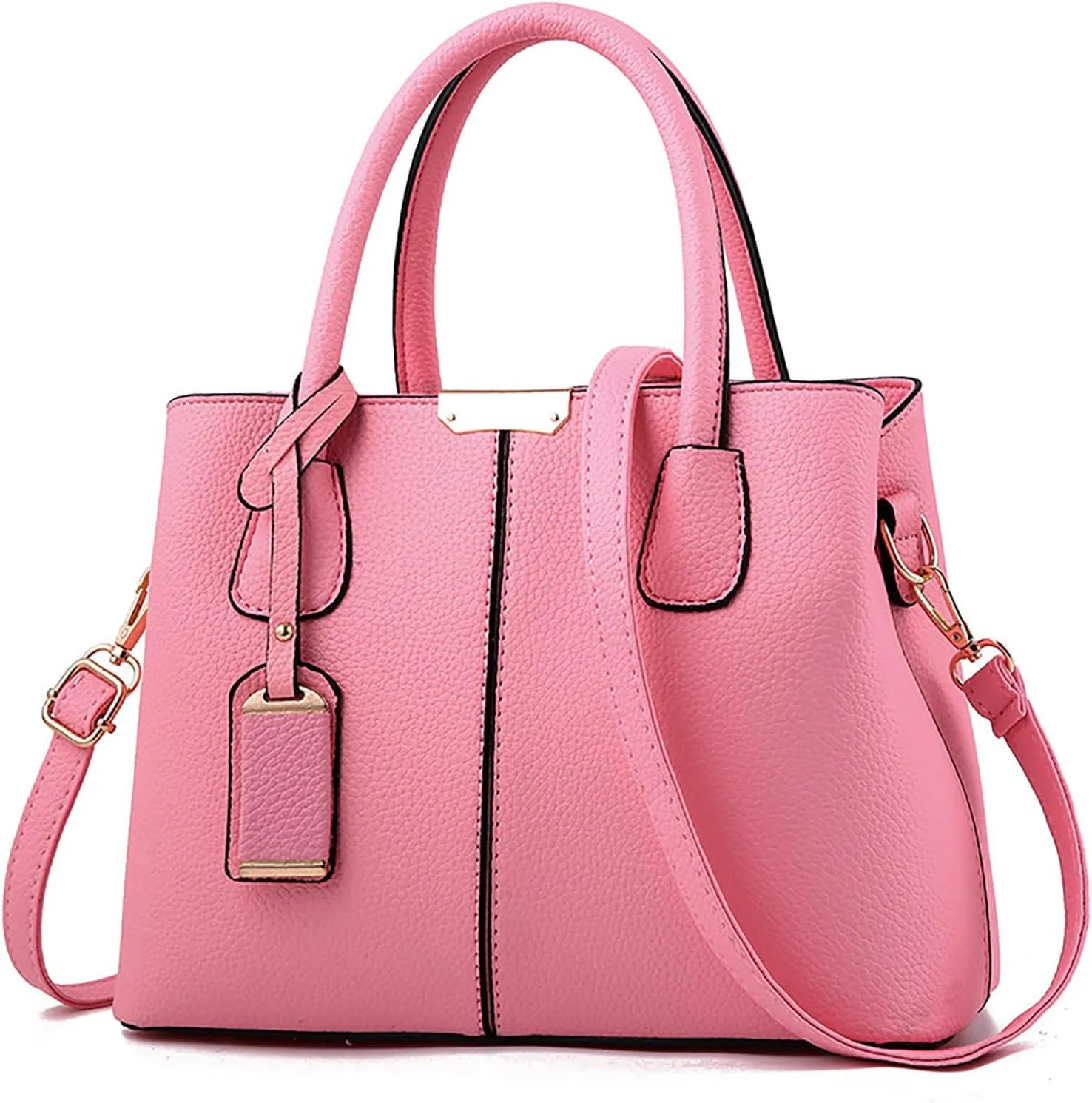 Soft Leather Satchel Bags for Women Shoulder Hobo Bags Top Handle Satchel Purses Fashion Bag with Compartments