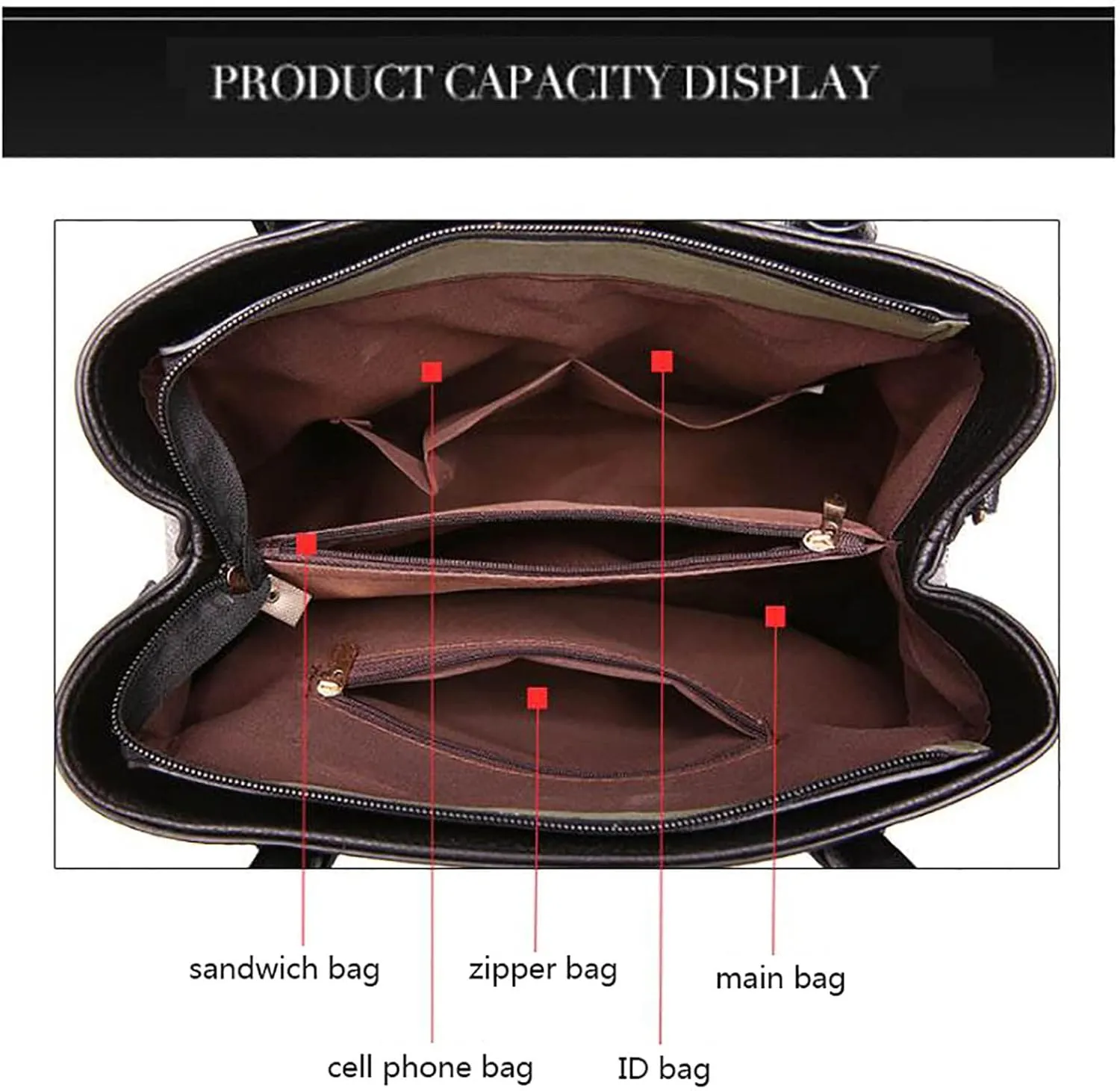 Soft Leather Satchel Bags for Women Shoulder Hobo Bags Top Handle Satchel Purses Fashion Bag with Compartments