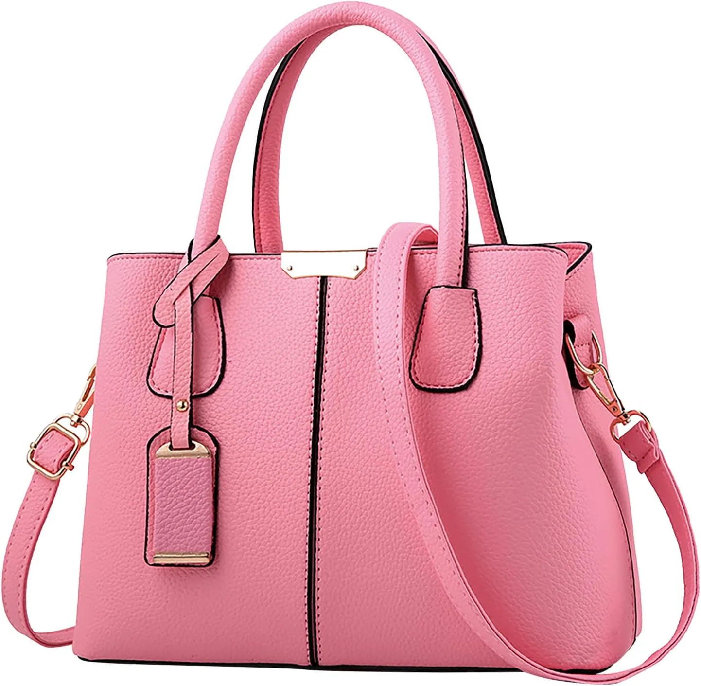 Soft Leather Satchel Bags for Women Shoulder Hobo Bags Top Handle Satchel Purses Fashion Bag with Compartments