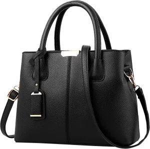 Soft Leather Satchel Bags for Women Shoulder Hobo Bags Top Handle Satchel Purses Fashion Bag with Compartments