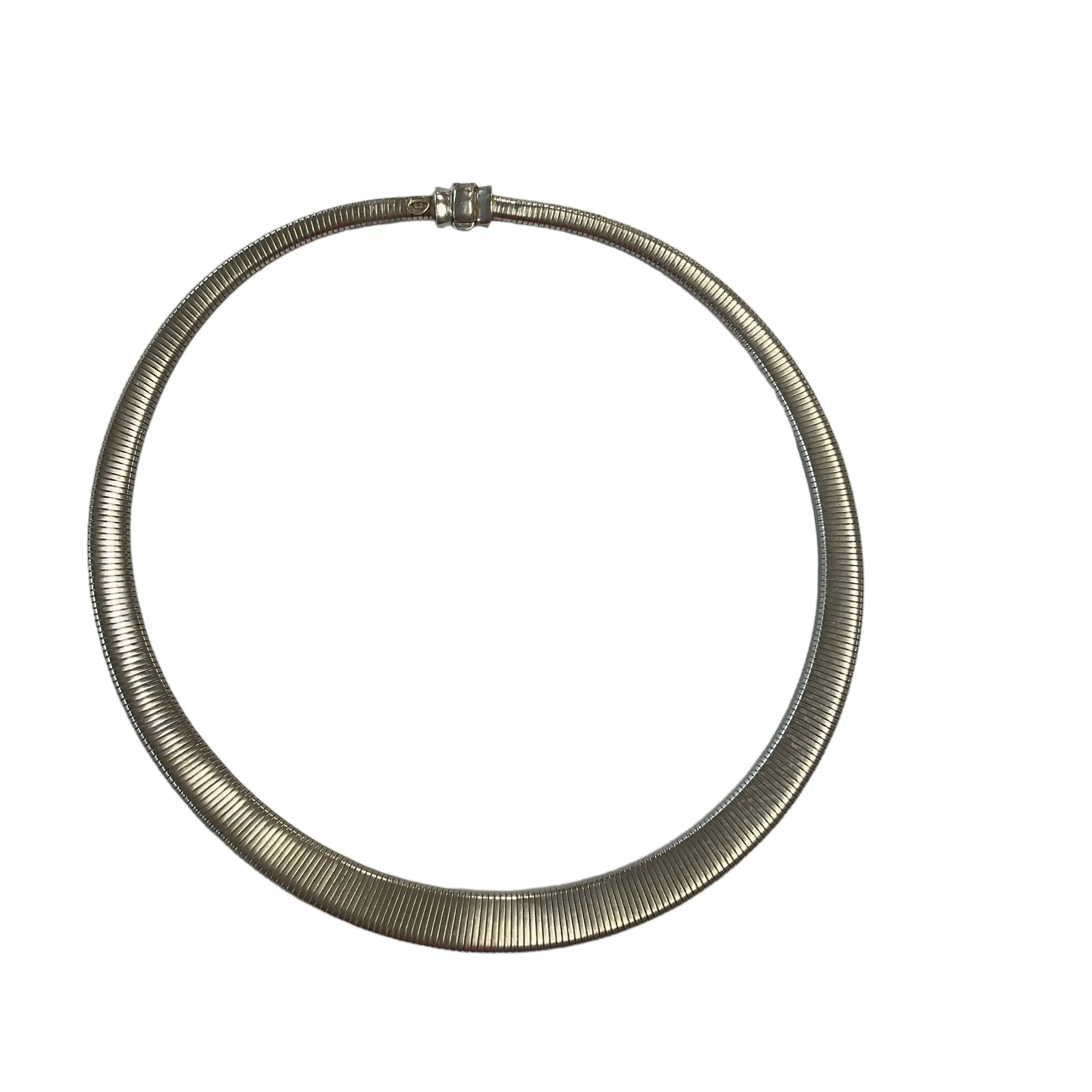 Sterling Silver Snake Chain Collar Necklace