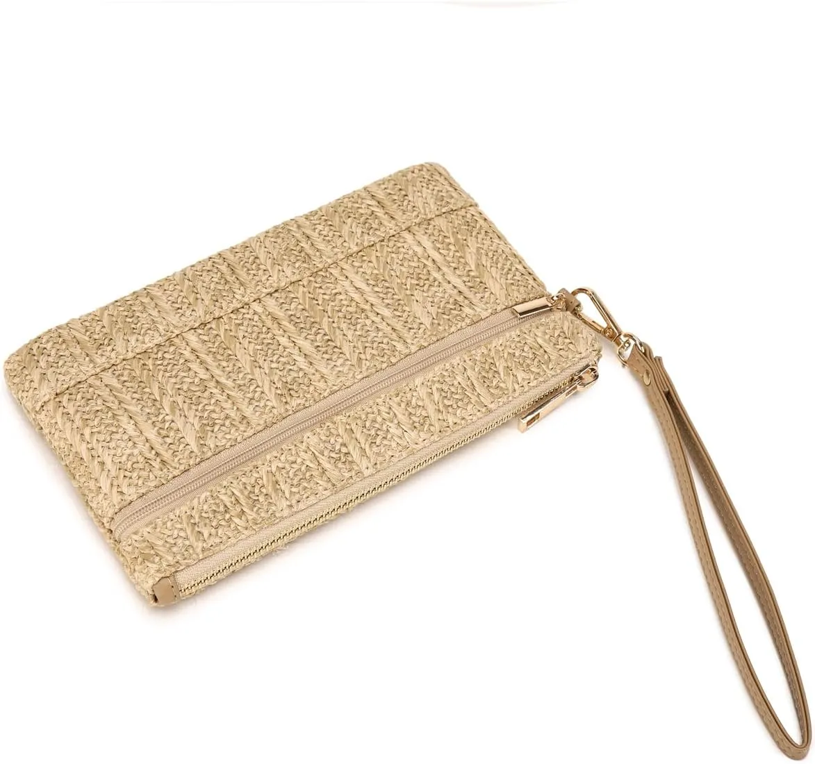 Straw Clutch Purse for Beach Summer Vacation Bag Woven Handbag for Women