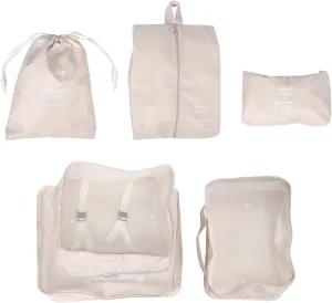 Streamlined Packing: 7pcs Travel Luggage Organizer Set Waterproof Compression Bags for Efficient Packing