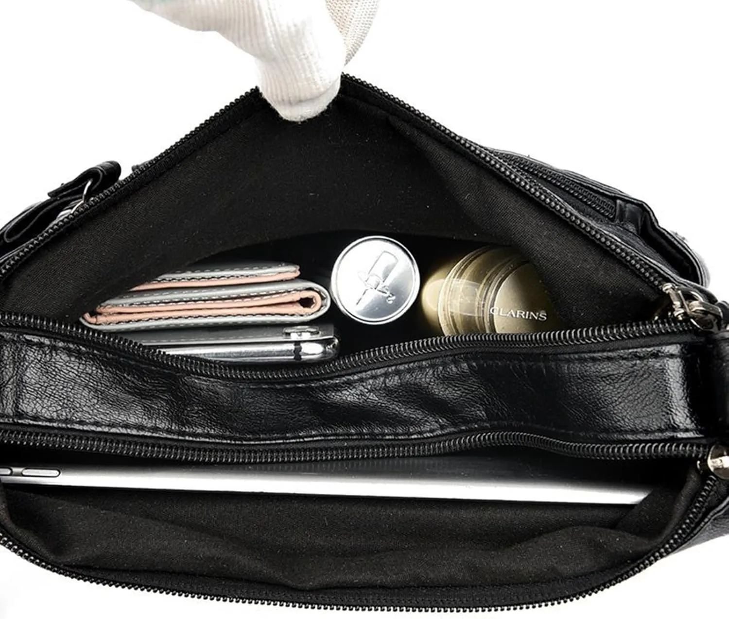 Summer Purses for Women 2025 Crossbody Retro Studded Crossbody Bags Small Shoulder Purses Travel Bag with Zipper(Black)