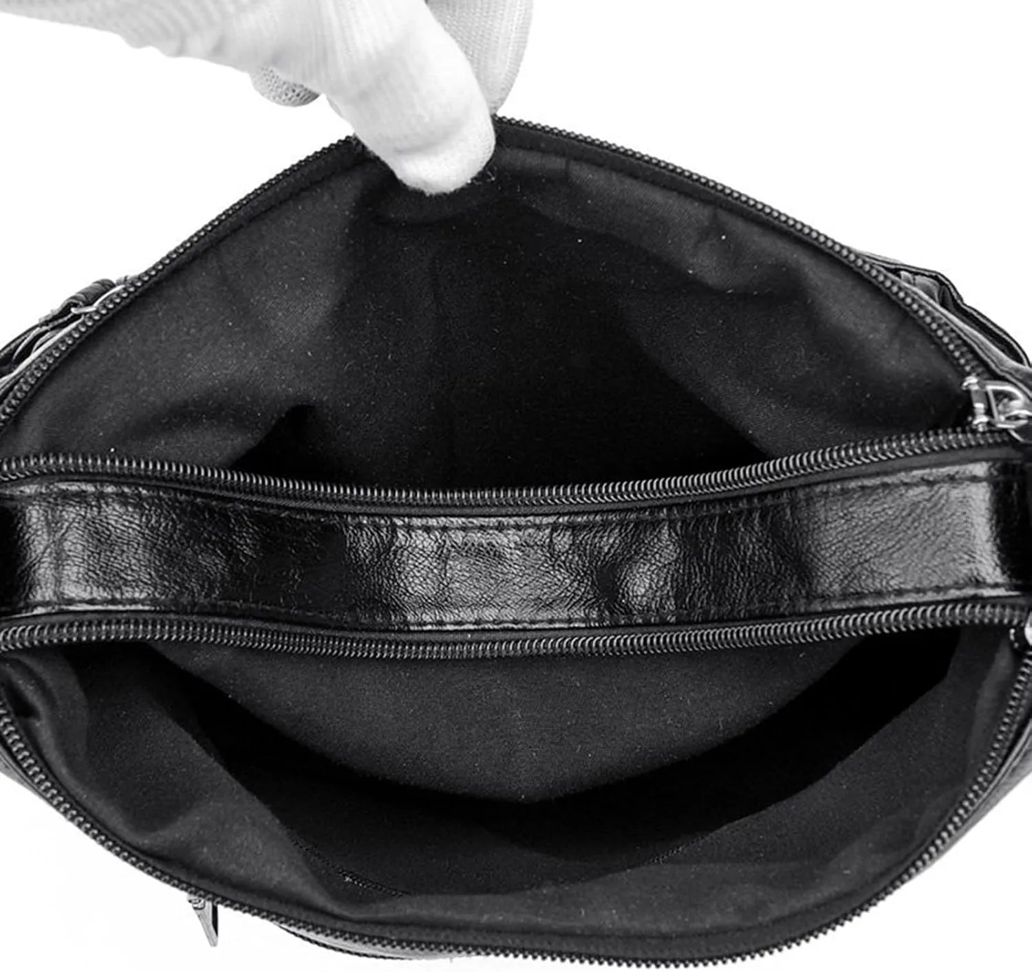 Summer Purses for Women 2025 Crossbody Retro Studded Crossbody Bags Small Shoulder Purses Travel Bag with Zipper(Black)