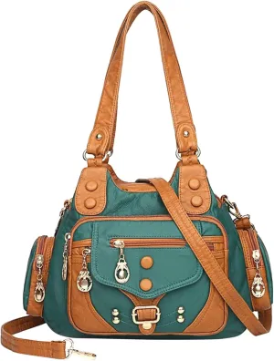 Summer Purses for Women 2025 Crossbody Retro Studded Crossbody Bags Small Shoulder Purses Womens Shoulder Purse(Green)