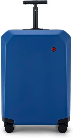 Ti Hard Shell Carry on Luggage Airline Approved, Carry on Suitcases with Wheels, Lightweight PC Luminous Textured Travel Luggage, TSA Approved, 20 Inch Carry-On (Ocean Blue, Check-In 24-Inch)