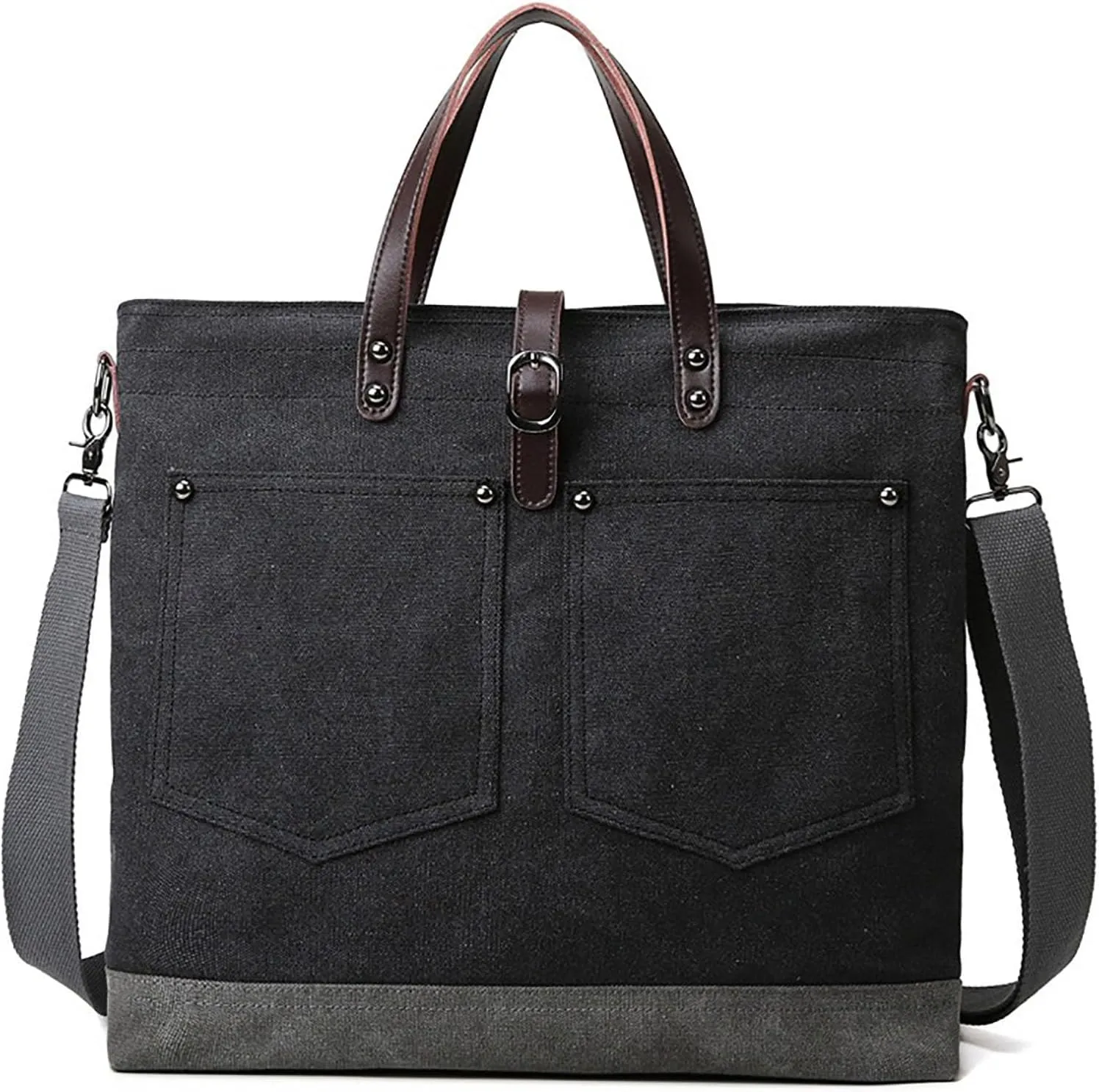 Tote Bags Purse for Women Waterproof Nylon Crossbody Bags for Woman Trendy Carry Options for Work and Daily Use(Black)