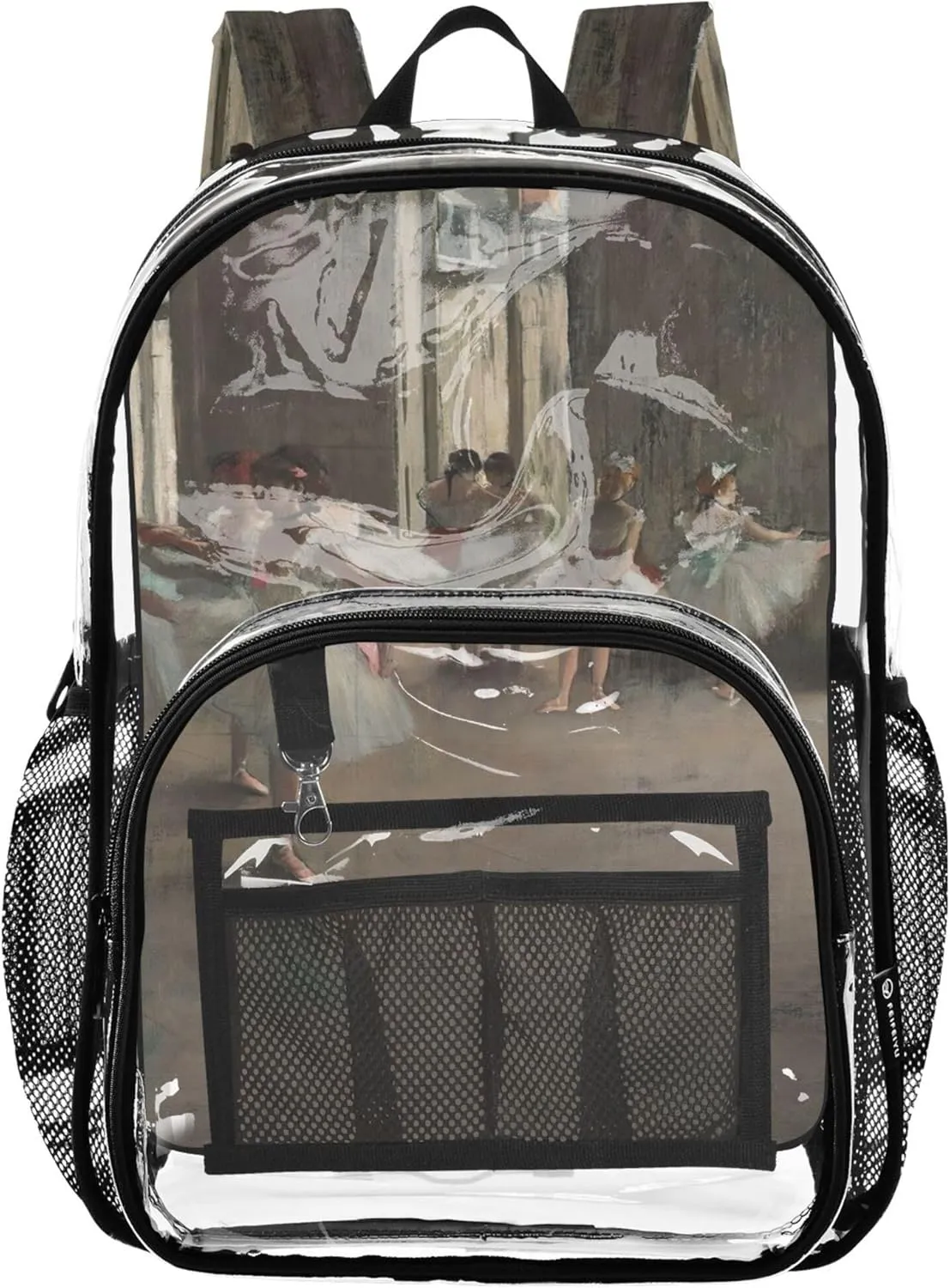 Travel Clear Bags for Women Edgar Degas Prints Ballet Dancers Girls Backpack Kids Boys Approved Shoulder Bag