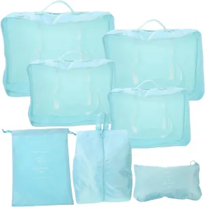Travel Packing Cubes Set 7pcs Carry Bag Suitcase Organizer Packing Organizers Luggage Travel Essentials