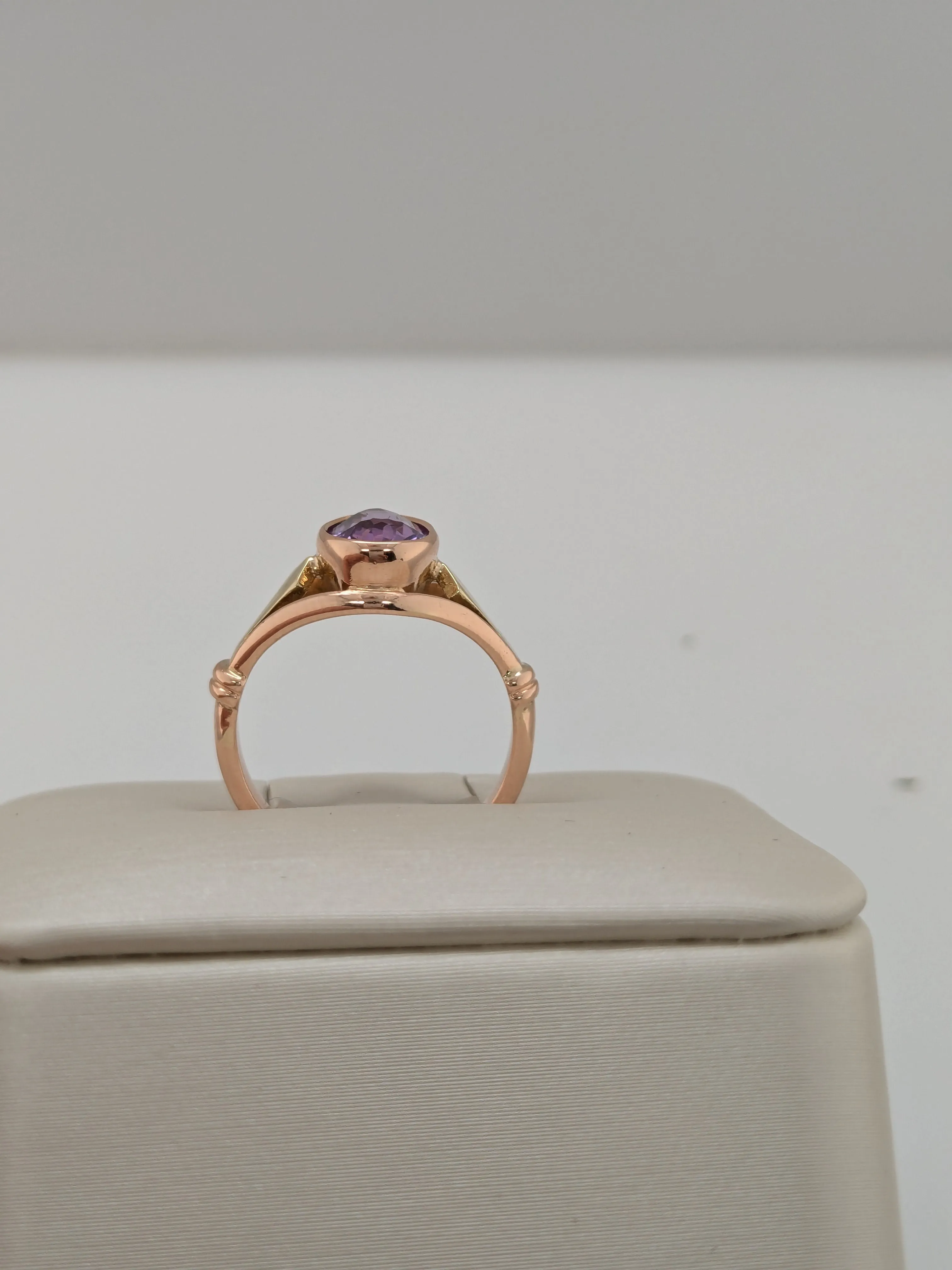 Two Toned Purple Ring- Soviet Jewelry