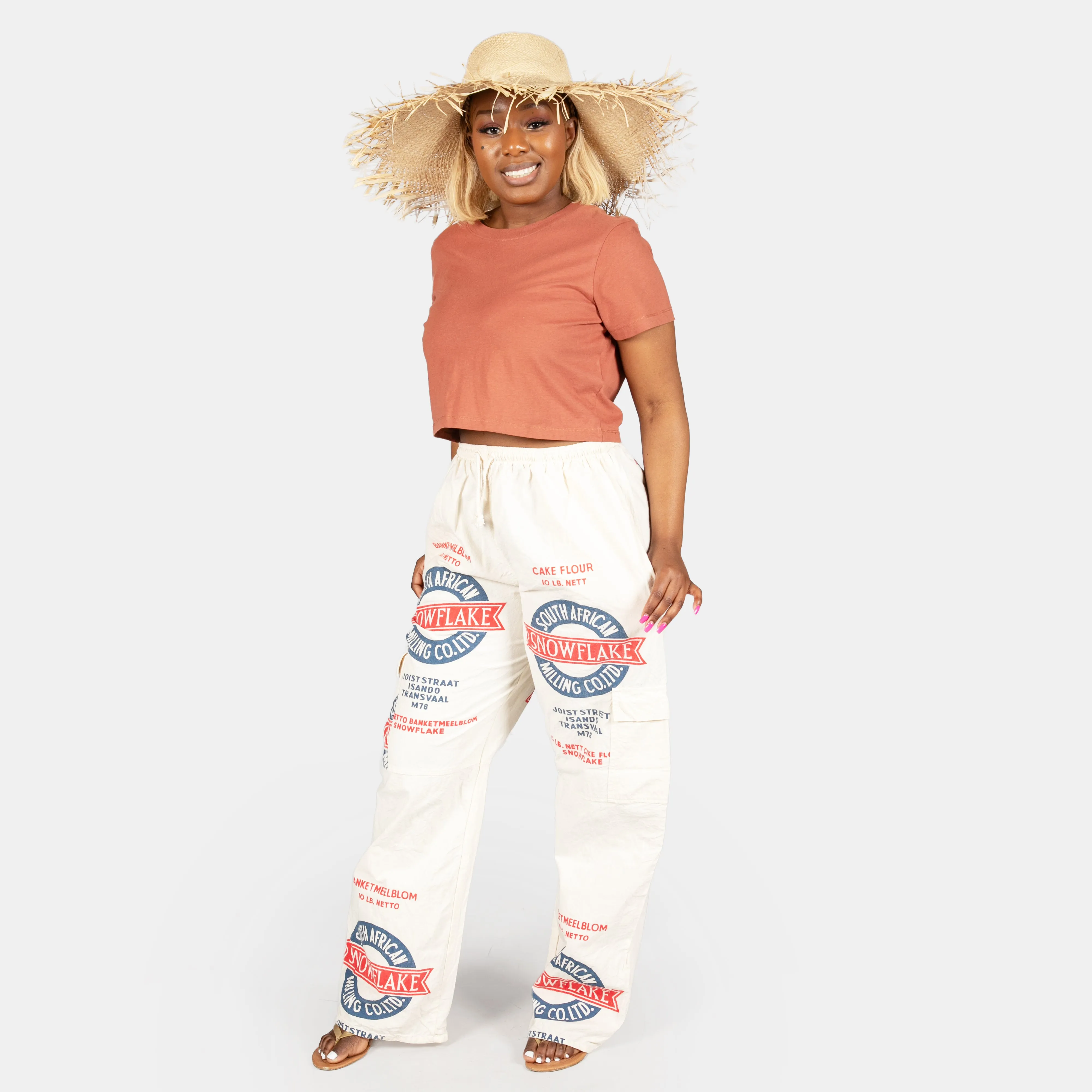Uniquely South African Unisex Snowflake Bag Cargo Pants