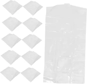 Unomor 30Pcs Clear Hanging Garment Bags for Clothing Protection Lightweight Suit Covers for Travel and Home Storage Dust Clothes Storage for Dresses Coats and Suits
