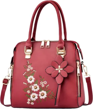 Vegan Leather Purses and Handbags for Women Genuine Leather Crossbody Bags for Women Slouchy Bag(RD1)