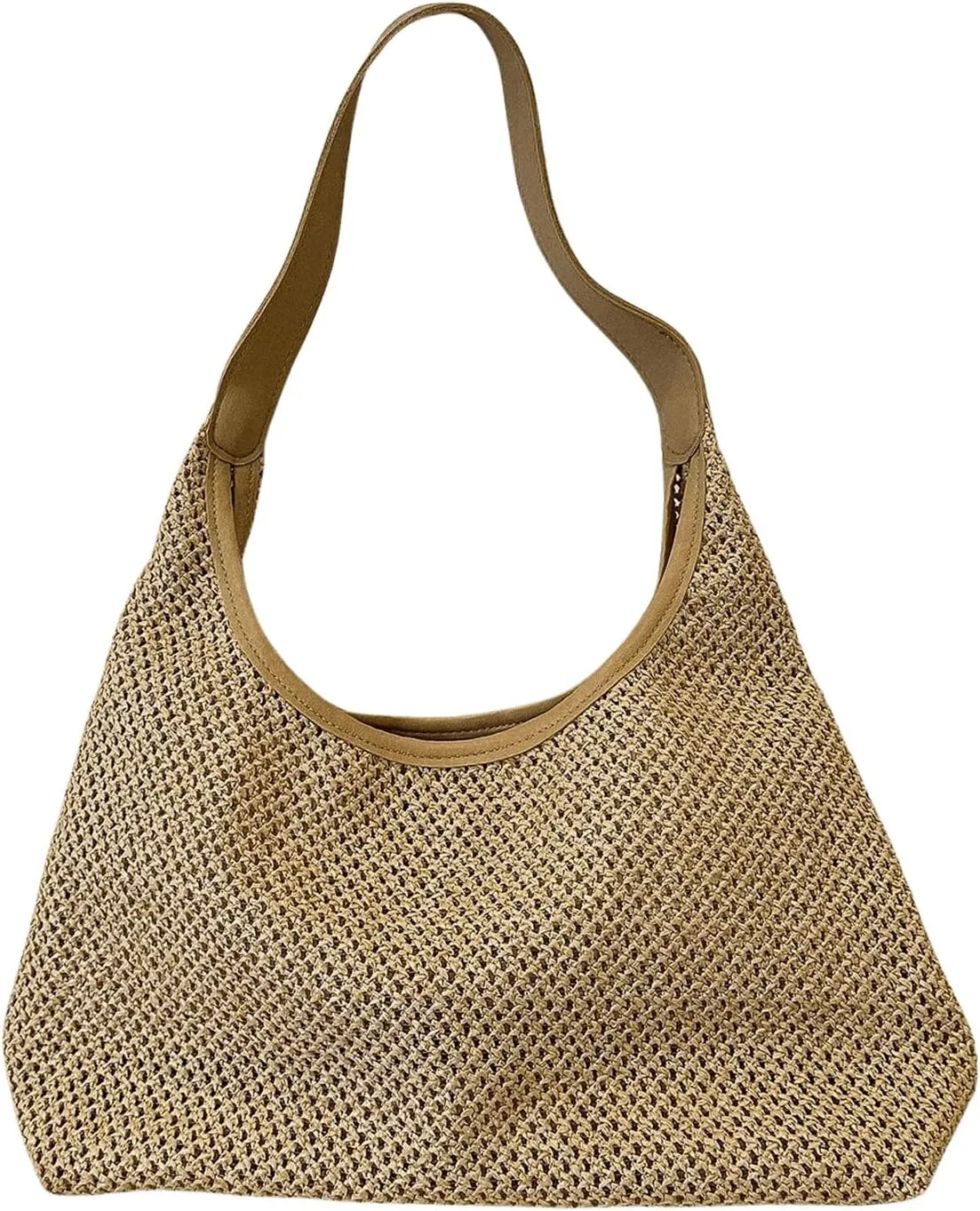 Verdusa Women's Straw Woven Tote Bag Holiday Beach Shoulder Bag