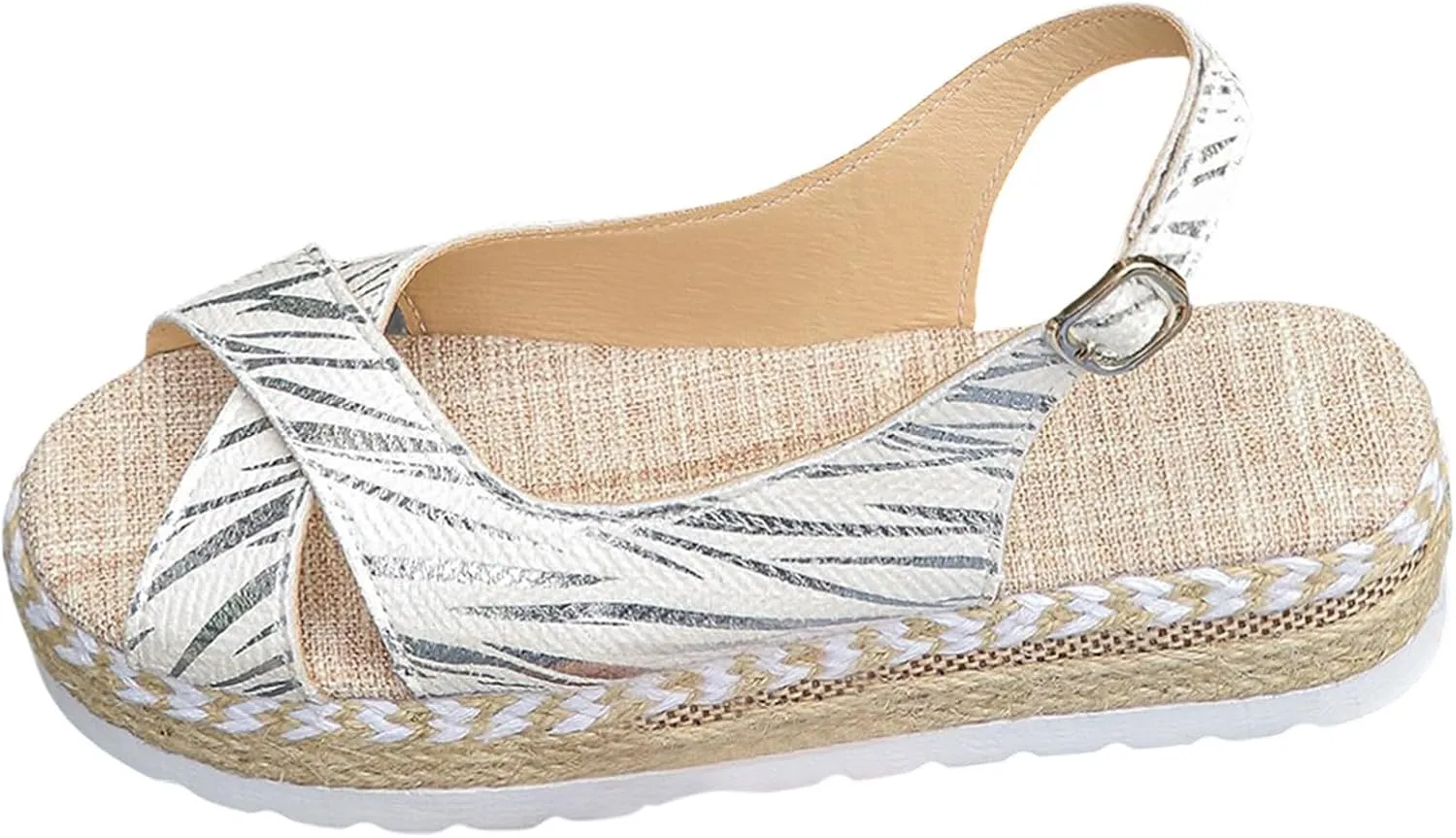Wedge Sandals for Women Dressy Summer Espadrille Platform Wedge Heels Comfortable Open Toe Orthopedic Sandals Casual Dress Shoes