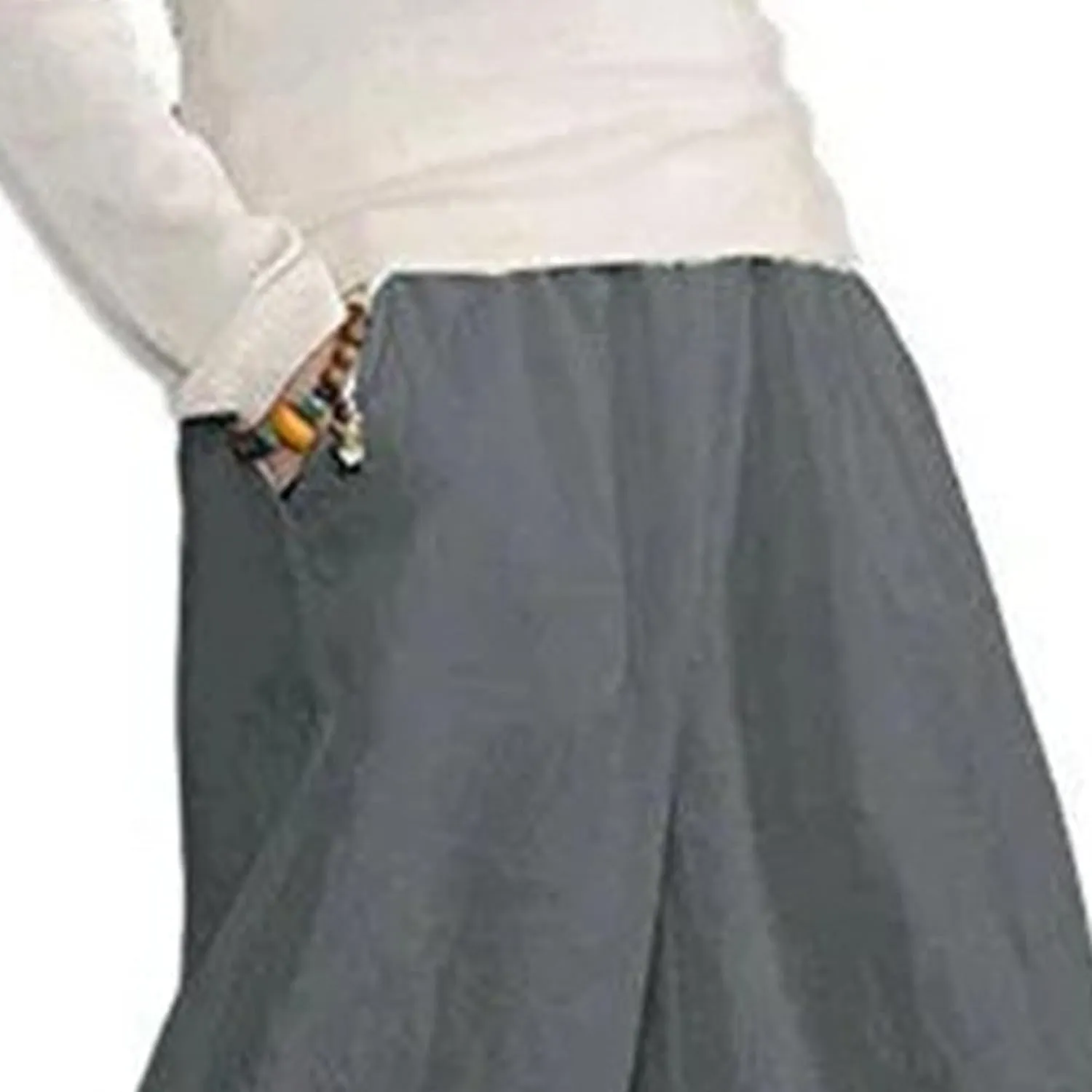 Wide Leg Cropped Pants for Women Casual Pants for Women Summer Womens Cotton Cropped Pant Loose Elastic Waist Trousers
