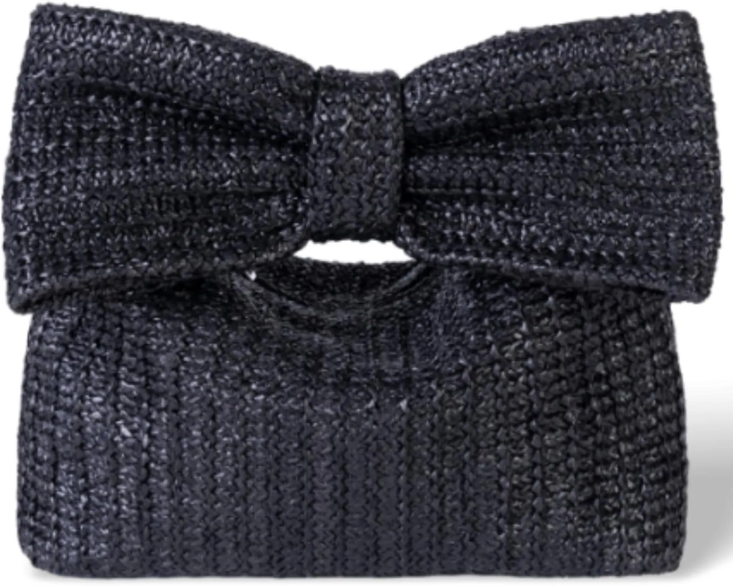 Women Bow Purse Straw Handbag 2024 New Summer Woven Clutch for Vacation Beach Wallet Formal Party Wedding