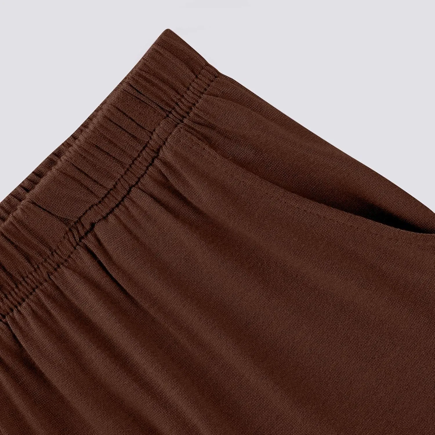Women Capris for Summer Petite Wide Leg Pants Elastic Waist Lounge Palazzo Capris Beach Crop Trousers with Pockets